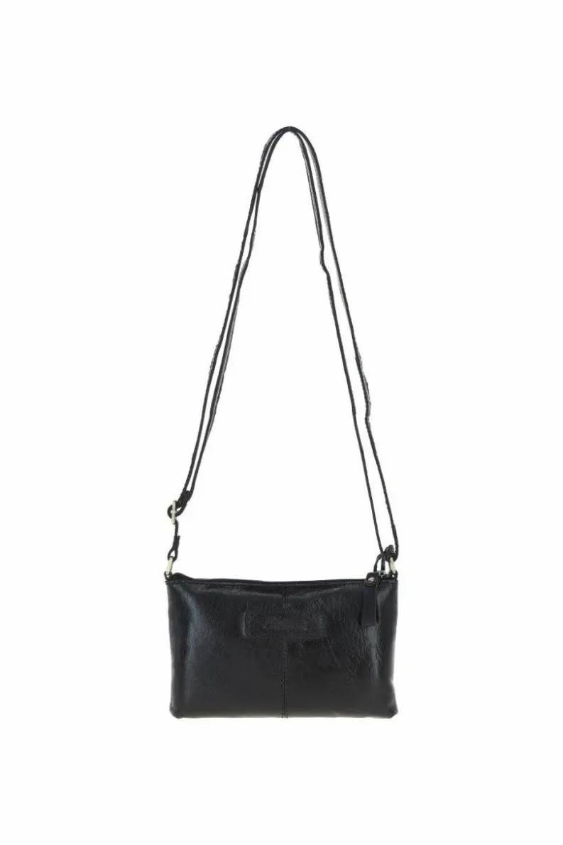 Cross-Body Bags*Ashwood Leather Genuine Leather Crossbody Bag Black