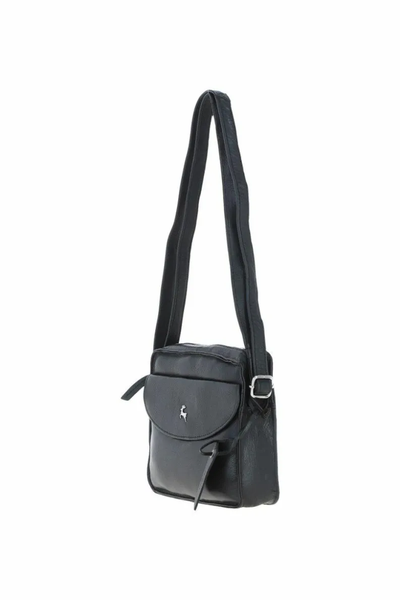 Handbags|Cross-Body Bags*Ashwood Leather Glasgow' Real Leather Crossbody Bag Black