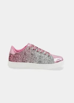 Trainers*Love Lemonade Glitter Ombre Trainers Pink