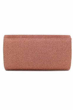 Handbags|Clutch Bags*Kitise Glitter Pleated V Shape Envelope Evening Bag Pink