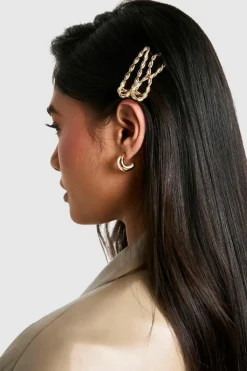 Hair Accessories*boohoo Barrette Hair Clips gold