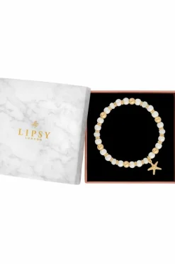 Bracelets*Lipsy Beaded Charm Coastal Bracelet - Gift Boxed Gold