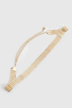 Belts*boohoo Chain Chunky Belt gold