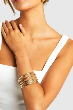 Bracelets*boohoo Cut Out Bangle gold