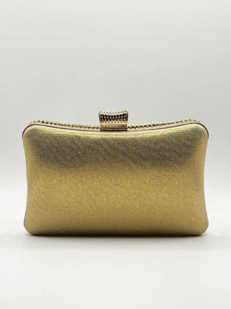 Handbags|Clutch Bags*SVNX Diamante Clutch With Round Handle Gold
