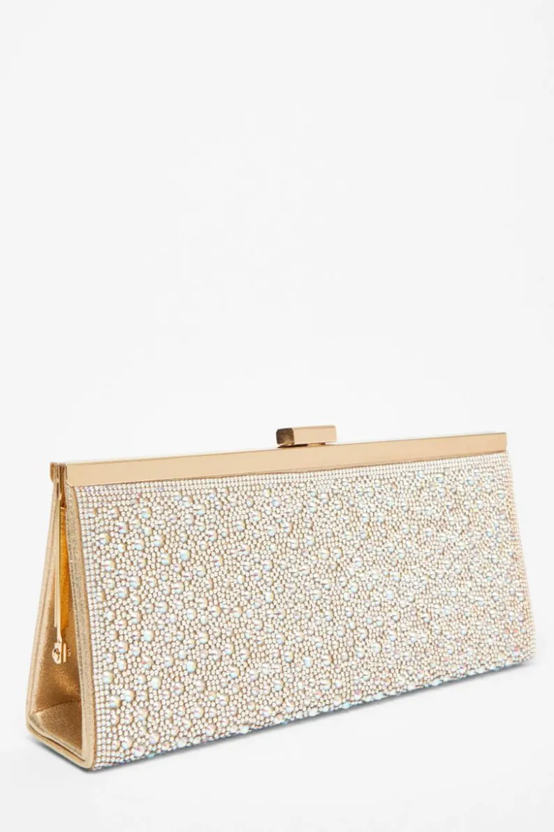 Handbags|Clutch Bags*Quiz Embellished Long Clutch Gold