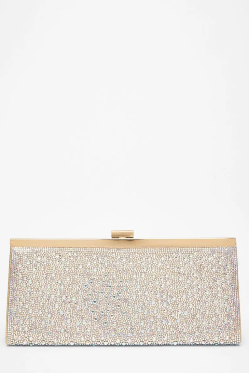 Handbags|Clutch Bags*Quiz Embellished Long Clutch Gold