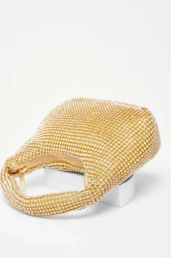 Handbags|Clutch Bags*Quiz Embellished Mini Bag Gold