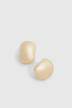 Earrings*boohoo Oversized Bubble Stud Earrings gold