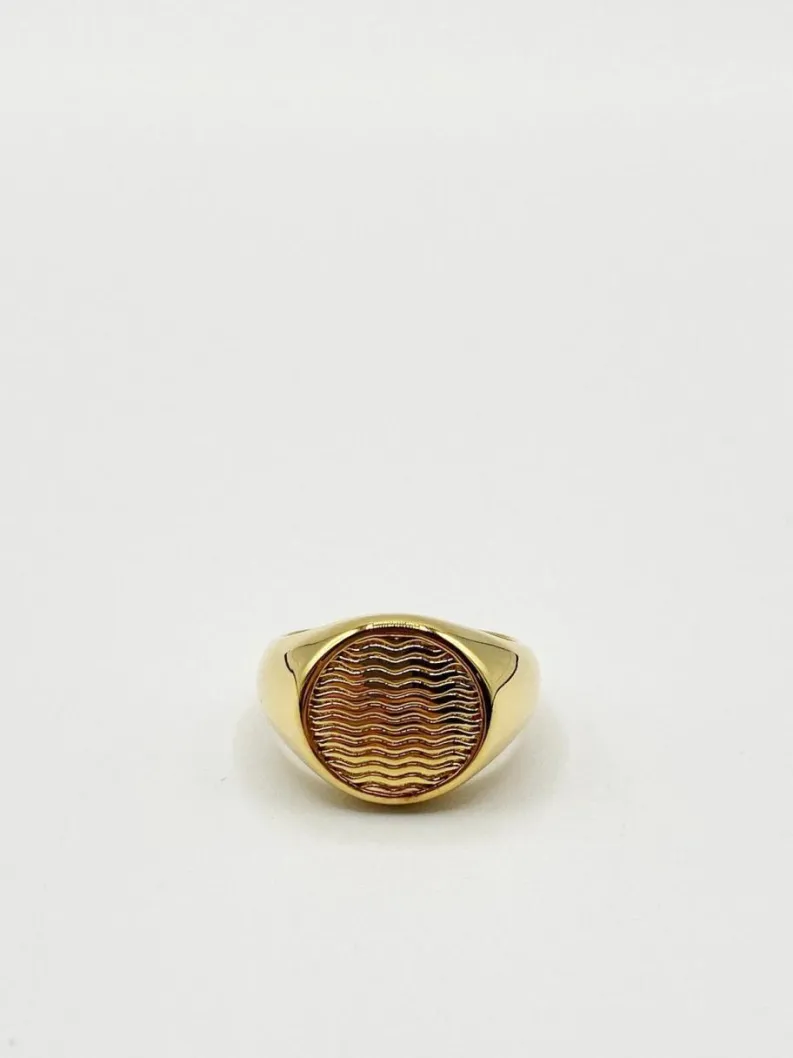 Rings*SVNX Round Signet Ring Gold