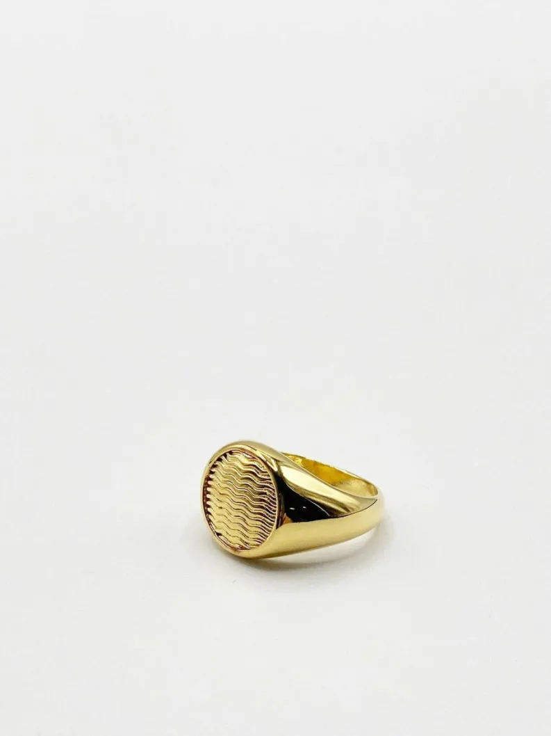 Rings*SVNX Round Signet Ring Gold