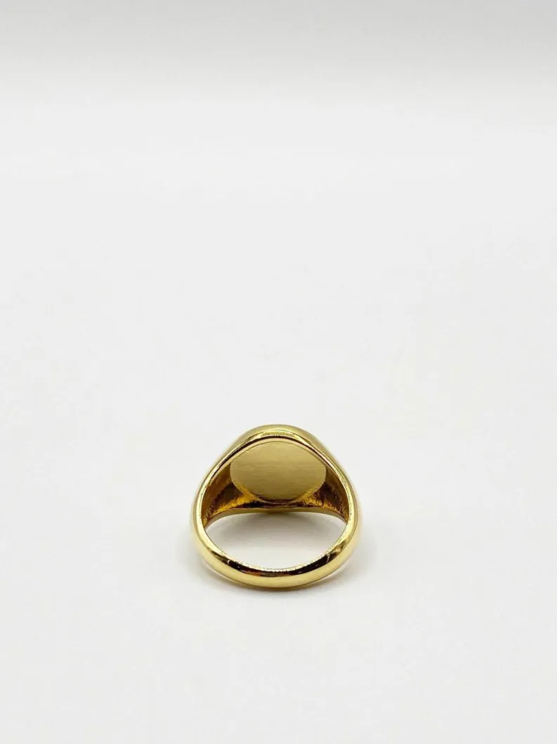 Rings*SVNX Round Signet Ring Gold