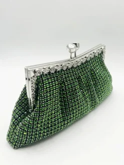 Handbags|Clutch Bags*SVNX Crystal Clutch Bag Green