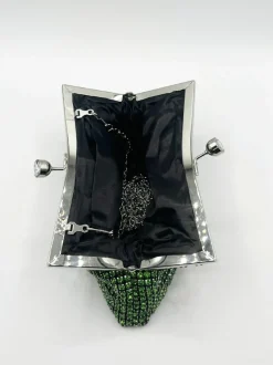 Handbags|Clutch Bags*SVNX Crystal Clutch Bag Green