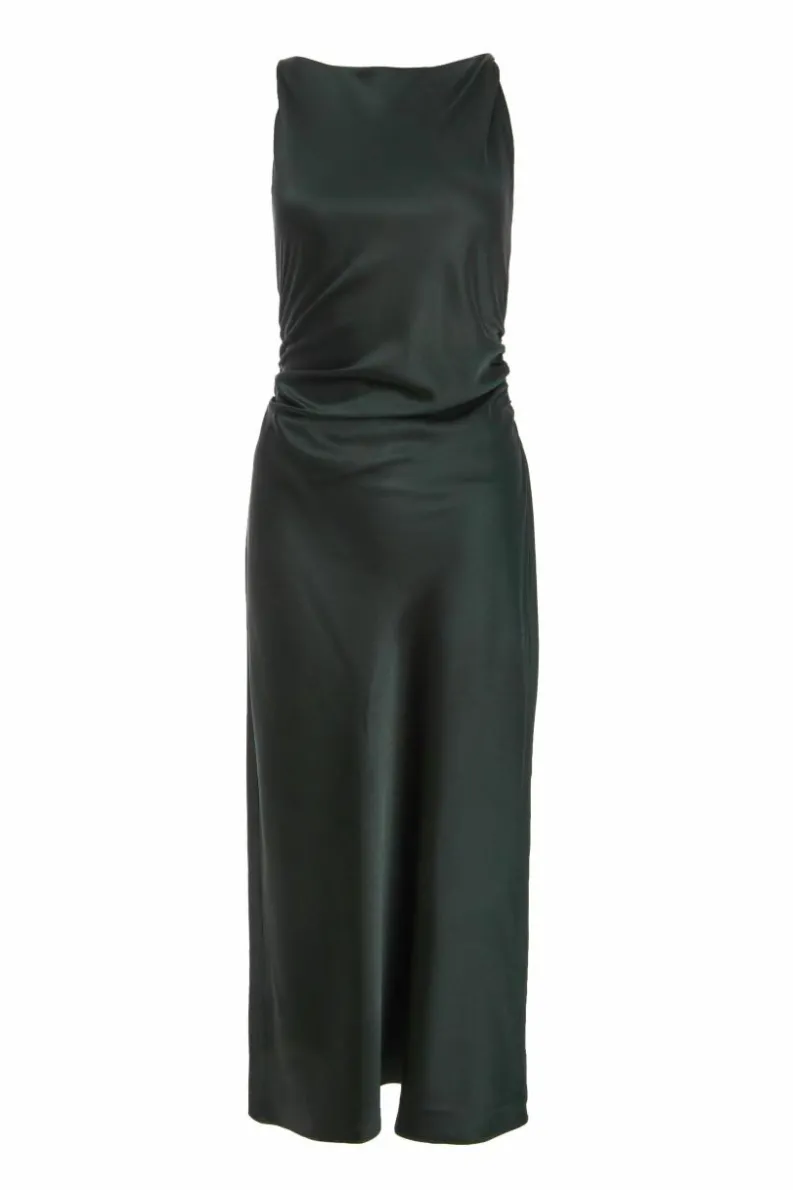Midi Dresses*Quiz Satin Twist Midi Dress Green