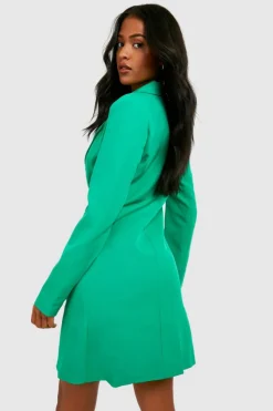 Blazer Dresses*boohoo Tall Blazer Dress green