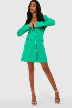 Blazer Dresses*boohoo Tall Blazer Dress green