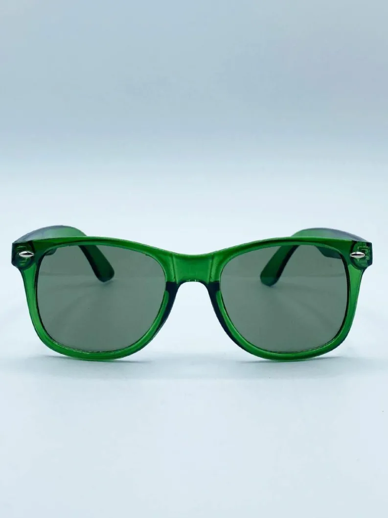 Sunglasses*SVNX Wayfarer Sunglasses with Lenses Green