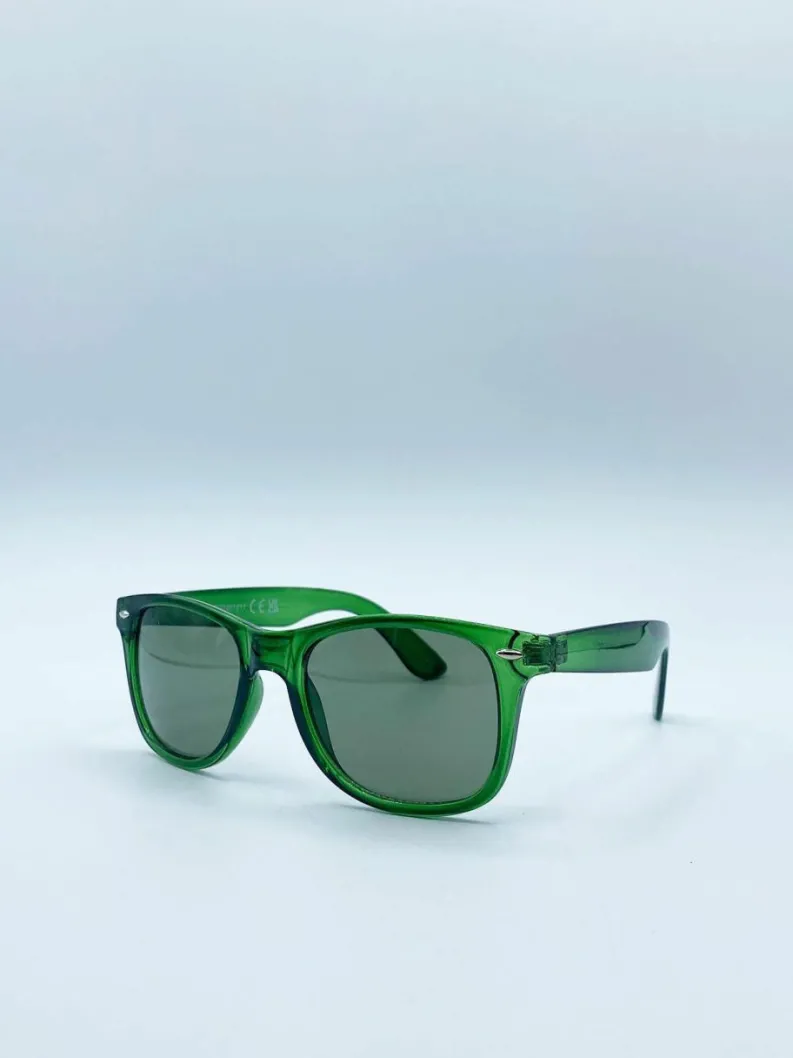 Sunglasses*SVNX Wayfarer Sunglasses with Lenses Green