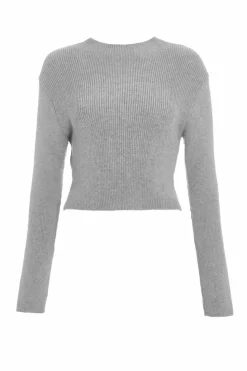 Jumpers*Quiz Knit Turtle Neck Jumper Grey