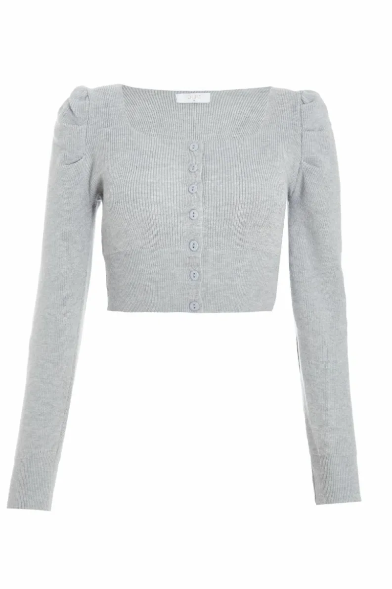 Cardigans*Quiz Knitted Cardigan Grey