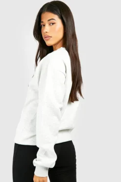 Sweatshirts|Hoodies & Sweatshirts*boohoo Tall New York Printed Sweatshirt grey
