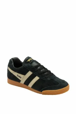 Trainers*Gola Harrier Mirror' Suede Lace-Up Trainers Black
