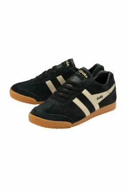 Trainers*Gola Harrier Mirror' Suede Lace-Up Trainers Black