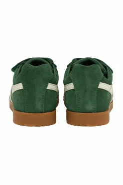 Trainers*Gola Harrier Strap' Kids Suede Strap Trainers Green