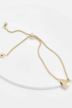 Bracelets*boohoo Heart Detail Toggle Bracelet gold