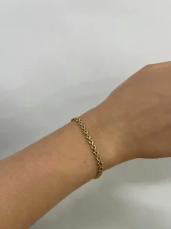 Bracelets*SVNX Heart Link Bracelet in Gold