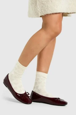 Tights & Socks|Tights & Socks*boohoo Heart Pattern Socks cream