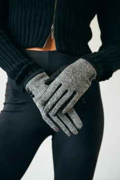 Hats & Gloves|Hats & Gloves*SVNX Herringbone Gloves Black