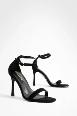 Heels*boohoo High 2 Part Barely There black