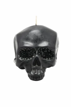 Candles & Diffusers|Candles*The Novelties Company Hocus Pocus Novelties Medium Skull Candle Black