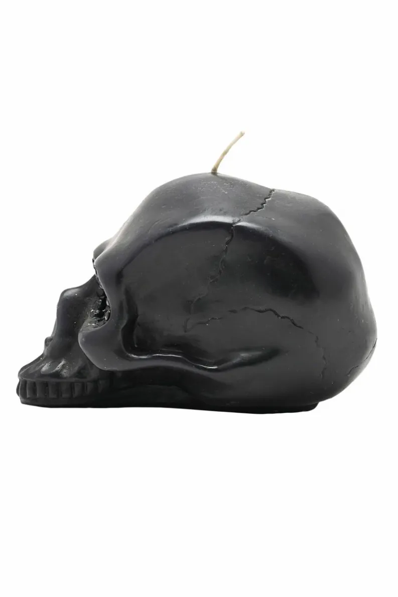 Candles & Diffusers|Candles*The Novelties Company Hocus Pocus Novelties Medium Skull Candle Black