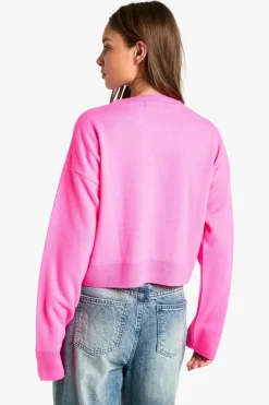 Jumpers|Up To 80% Off Winter Warmers*boohoo Hot Girl Winter Crop Christmas Jumper pink