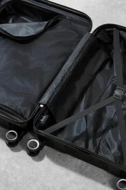 Handbags*Rock Hudson 8 Wheel Hardshell Suitcase Small Black