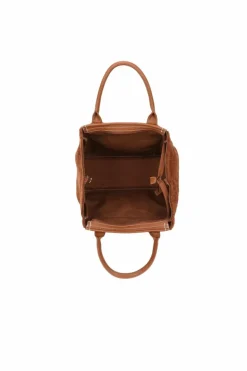 Tote Bags*Kitise 2In1 Large Front Zip Pocket Fluffy Soft Tote Handbag Detachable Strap andMatching Large Pouch Purse Brown