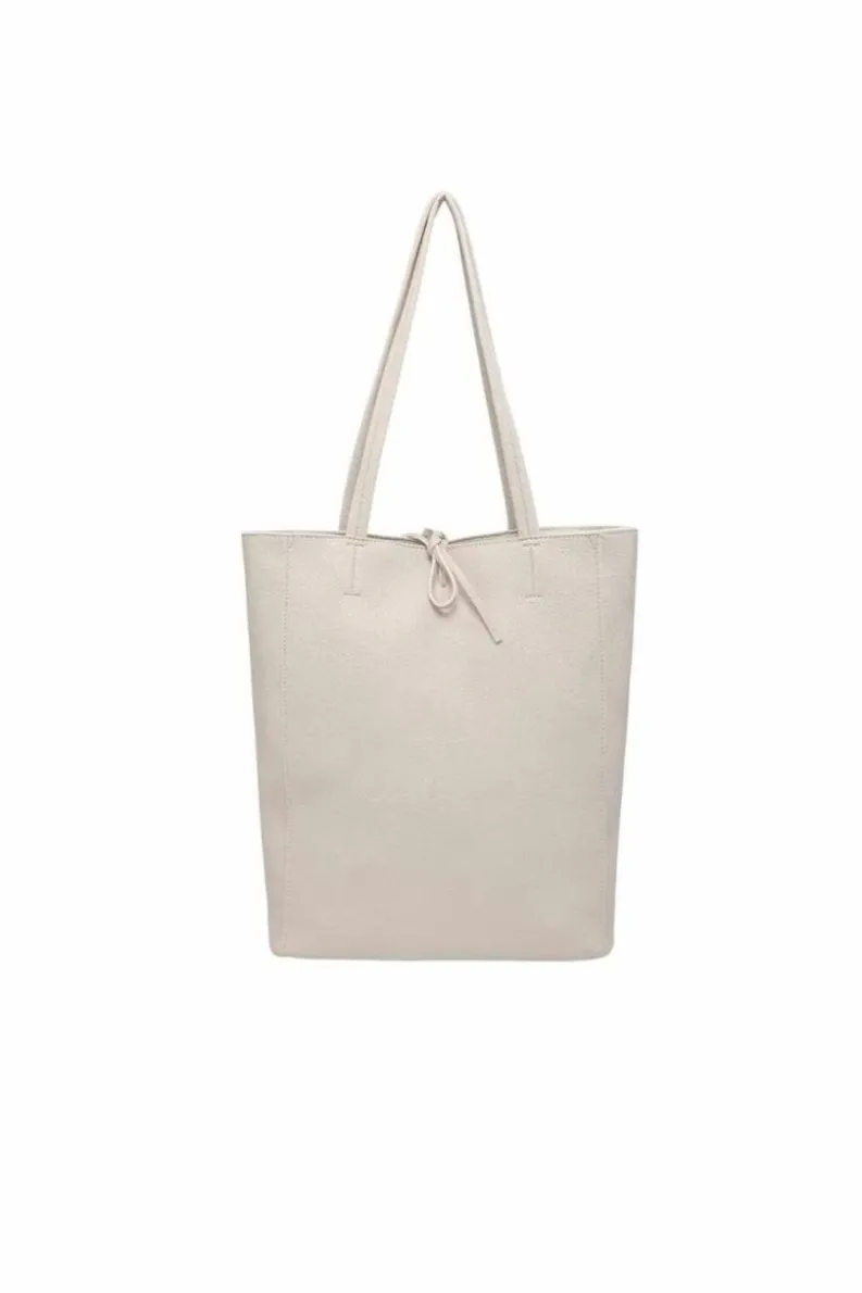 Handbags|Tote Bags*Kitise 2in1 Set Large Tie Closure Tote Shoulder Bag with Crossbody Purse Bag Beige
