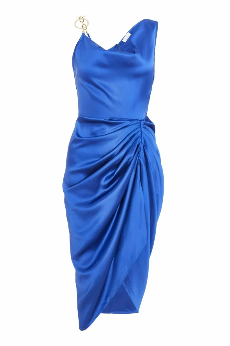 Midi Dresses*Quiz Petite Cowl Neck Midi Dress Indigo