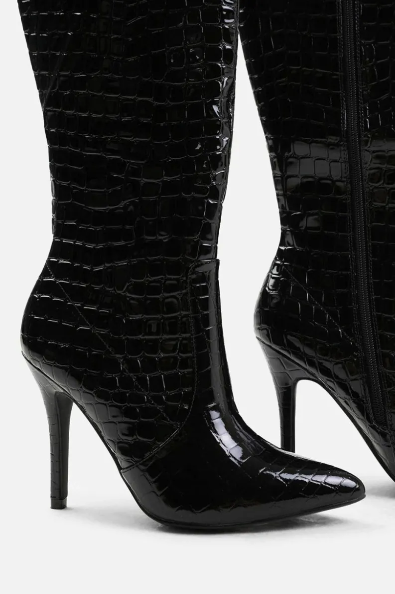 Heeled Boots|All Boots*Where's That From Isabel' High Heel Calf Boot True Black