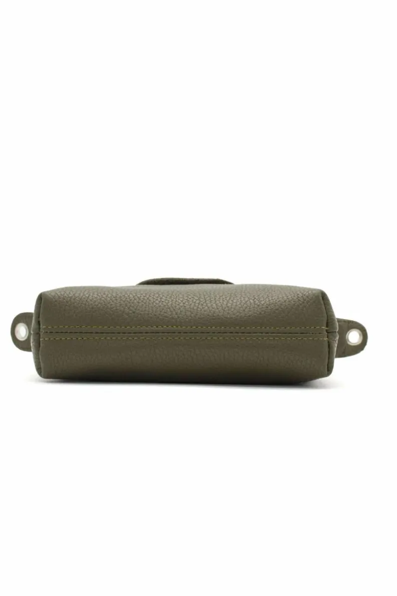 Cross-Body Bags|Handbags*Kitise Italian Genuine Leather Mini Top Handle Crossbody Bag With Detachable Strap Black