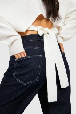 Jumpers|Jumpers & Cardigans*boohoo Tie Back Jumper ivory