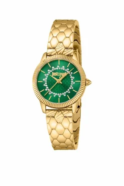 Watches*Just Cavalli JC1L258M0245 Glam Chic 28mm Quartz Watch Gold
