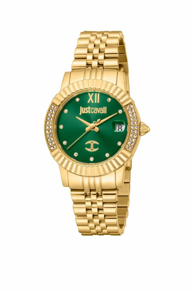 Watches*Just Cavalli JC1L199M0035 Glam Chic 32mm Quartz Watch Gold