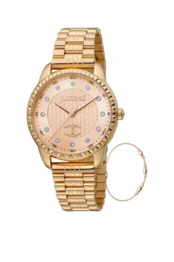 Watches*Just Cavalli JC1L176M0075 34mm Quartz Watch Rose Gold