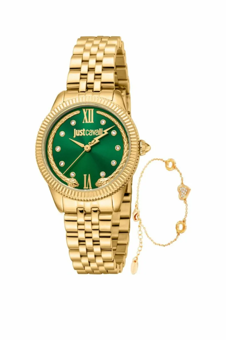 Watches*Just Cavalli JC1L315M0065 30mm Quartz Watch Gold