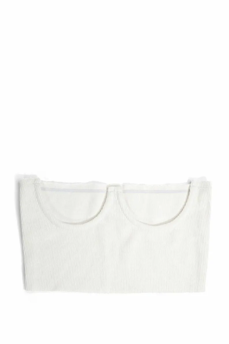 Belts*My Accessories London Jersey Cutout Corset Belt White