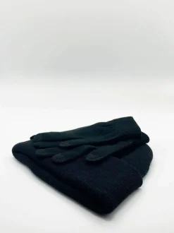 Hats & Gloves|Hats & Gloves*SVNX Knitted Beanie And Gloves Set Black
